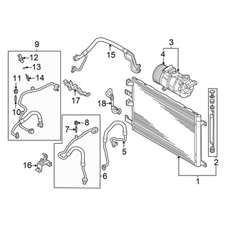 Audi OE - Air Conditioner & Heater - Condenser, Compressor & Lines
