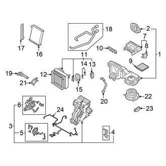 Audi OE - Air Conditioner & Heater - Evaporator & Heater Components