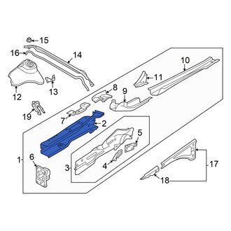 Audi OE - Front Left Frame Side Member