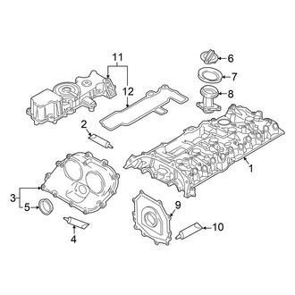 Audi OE - Engine / Transaxle - Valve & Timing Covers (Base)