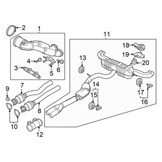 Audi OE - Exhaust System - Exhaust Components (Base)