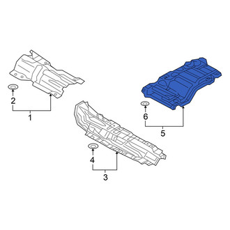 Audi OE - Rear Floor Pan Heat Shield