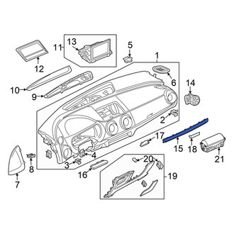 Audi OE - Right Instrument Panel Molding