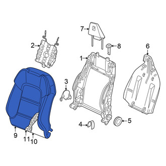 Audi OE - Front Right Seat Back Cushion Cover