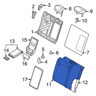 Audi OE - Rear Right Seat Back Cushion Cover