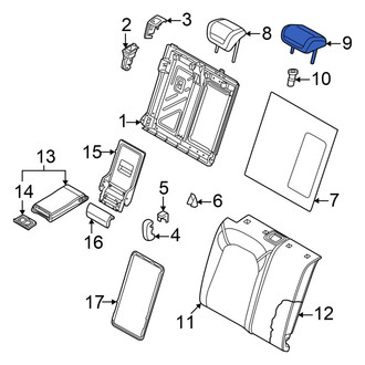 Audi OE - Rear Left Headrest