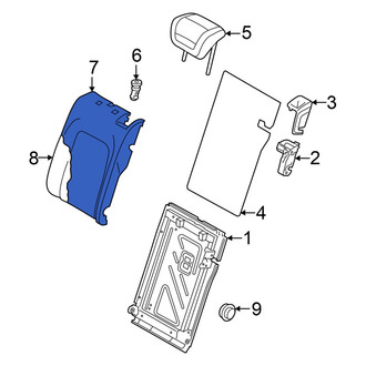 Audi OE - Rear Left Seat Back Cushion Cover