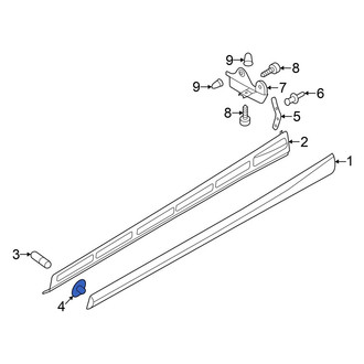 Audi OE - Rocker Panel Molding Nut