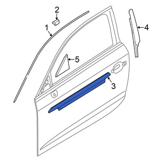 Audi OE - Front Left Door Belt Molding