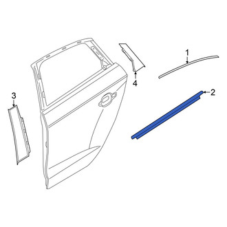 Audi OE - Front Right Door Belt Molding
