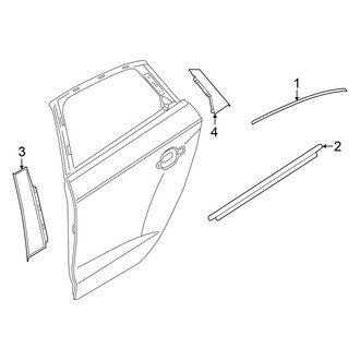 Audi OE - Rear Door - Exterior Trim