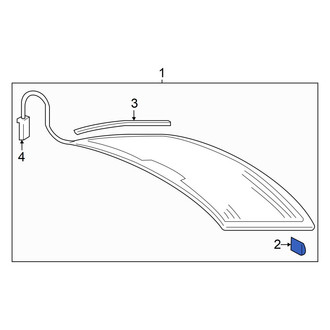Audi OE - Back Glass Spacer