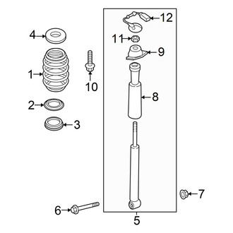 Audi OE - Rear Suspension - Shocks & Components (Suspension Code: UA7)