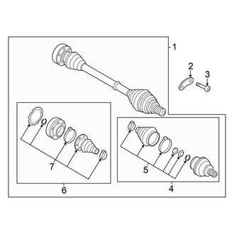 Audi OE - Rear Suspension - Drive Axles (Base)