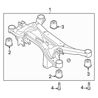 Audi OE - Rear Suspension - Suspension Mounting