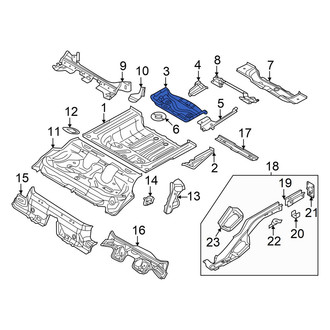 Audi OE - Rear Center Floor Pan