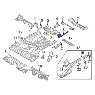 Audi OE - Rear Center Left Floor Pan Reinforcement