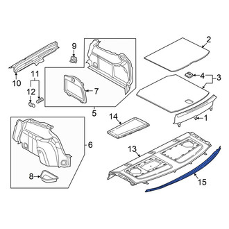 Audi OE - Rear Package Tray Access Cover