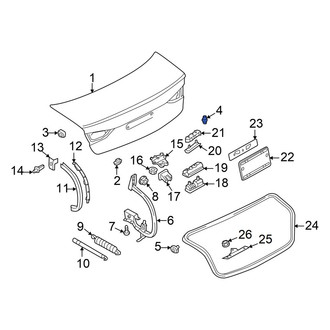 Audi OE - Rear Center Deck Lid Stop Buffer