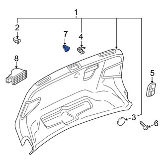 Audi OE - Deck Lid Handle Nut