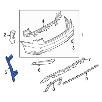 Audi OE - Rear Left Wheel Arch Molding