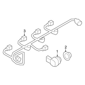Audi OE - Rear Bumper - Electrical Components