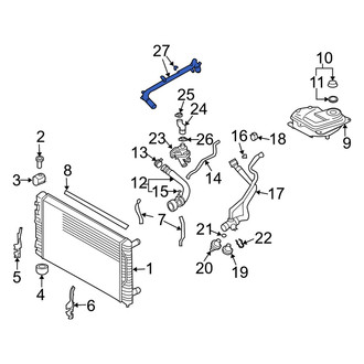 Audi OE - Engine Coolant Pipe
