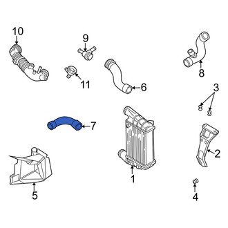 Audi OE - Lower Intercooler Pipe