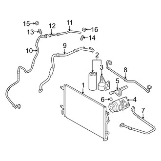 Audi OE - Air Conditioner & Heater - Condenser, Compressor & Lines (Cabriolet 3.0L)