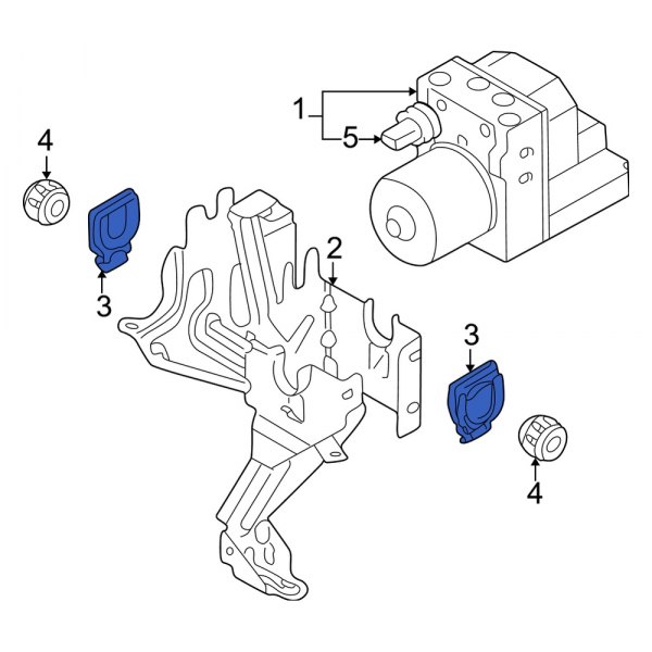 ABS Hydraulic Pump Spacer