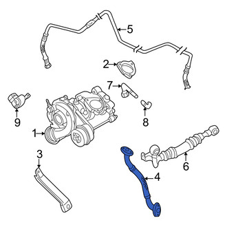 Audi OE - Turbocharger Oil Line