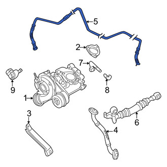 Audi OE - Turbocharger Oil Line