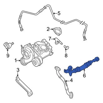 Audi OE - Turbocharger Coolant Line