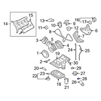 Audi OE - Engine Oil Cooler Nut