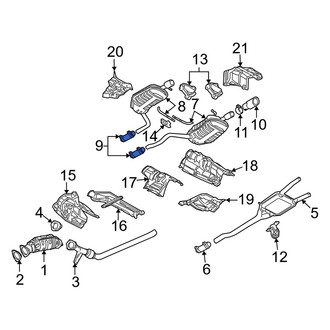 Audi OE - Exhaust Muffler Clamp