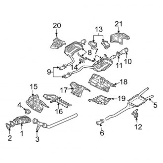 2003 Audi A4 OEM Exhaust Parts | Systems, Tips — CARiD.com