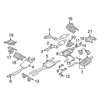 Audi OE - Exhaust System - Exhaust Components (3.0L)