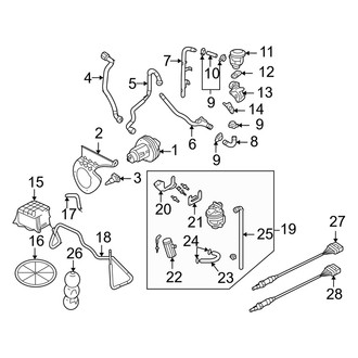 Audi OE - Emission System - Emission Components (Convertible 1.8L)