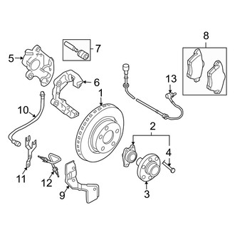 Audi OE - Front Suspension - Brake Components (Cabriolet)