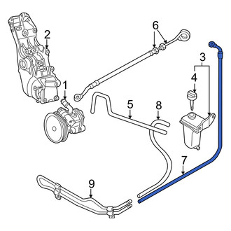 Audi OE - Power Steering Return Hose