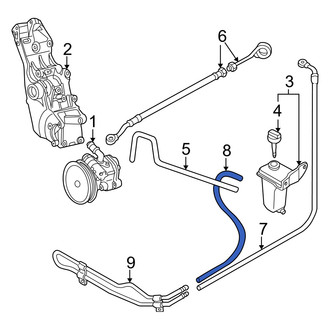 Audi OE - Power Steering Return Hose