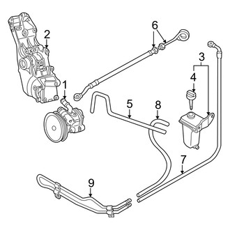Audi OE - Steering Gear & Linkage - Pump & Hoses (Cabriolet 1.8L)