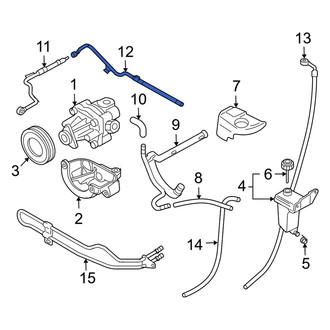 Audi OE - Power Steering Pressure Hose