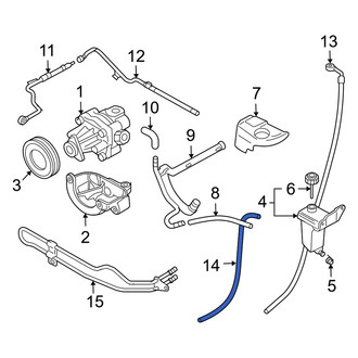Audi OE - Power Steering Return Hose
