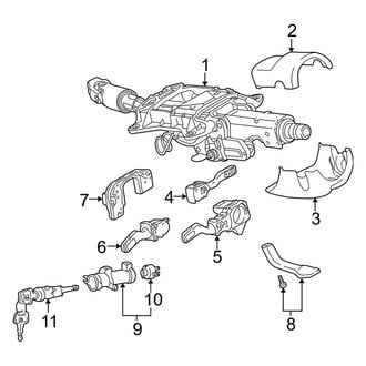 Audi OE - Steering Column - Shroud, Switches & Levers (Convertible)