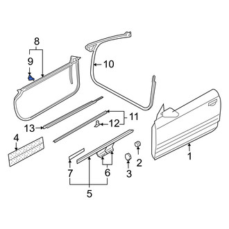 Audi OE - Door Seal Clip