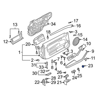 Audi OE - Rear Door Window Switch