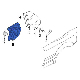 Audi OE - Rear Left Window Regulator