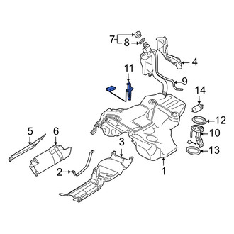 Audi OE - Left Fuel Sender and Hanger Assembly