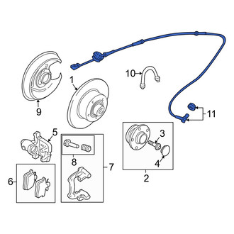 Audi OE - Front Right ABS Wheel Speed Sensor